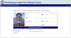 Desktop Screenshot of jury.mecklenburgcountync.gov