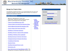 Tablet Screenshot of epm.mecklenburgcountync.gov